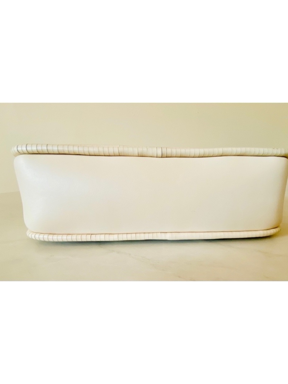 Tory Burch Kira Chevron Woven Small Convertible Shoulder Bag - New Ivory - Picture 4 of 11